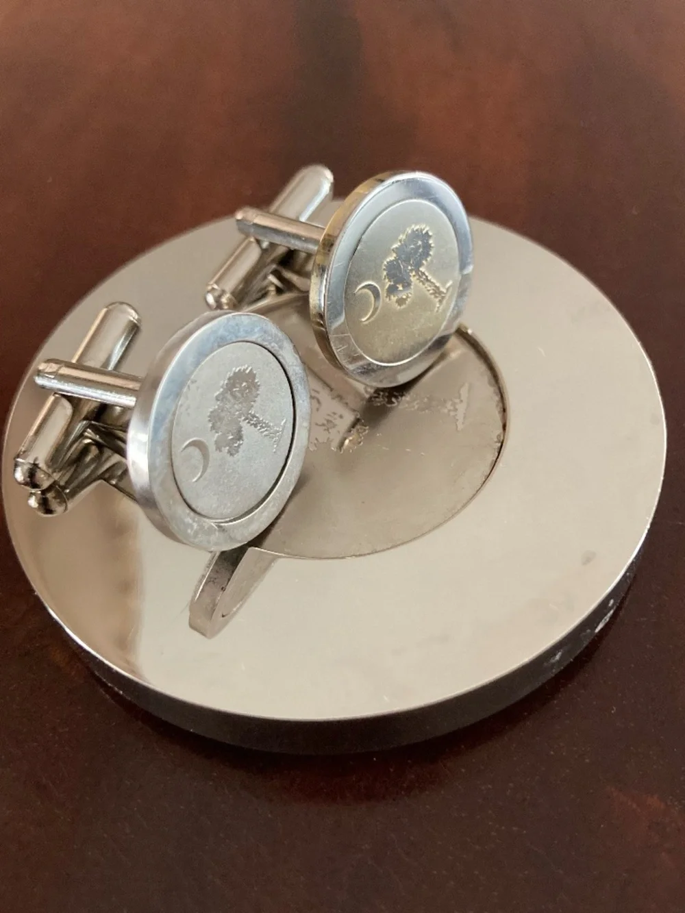 Unique South Carolina Palmetto Crescent Cufflinks